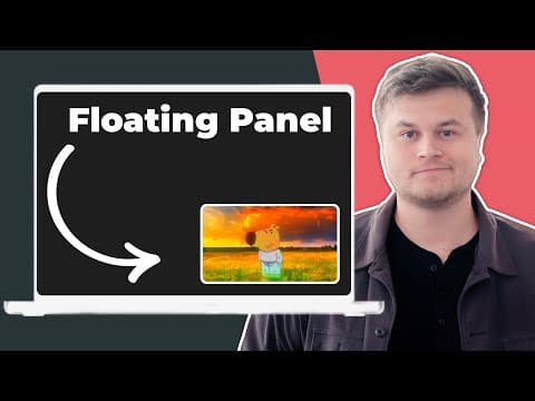 How to Make a Floating Panel in MacOS! (Swift)